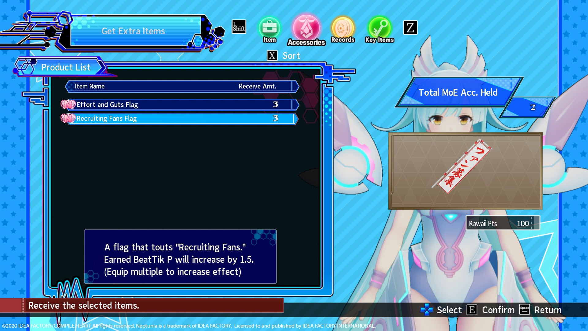 Neptunia Virtual Stars - Item Booster Pack DLC - PC (Steam) — screenshot 2