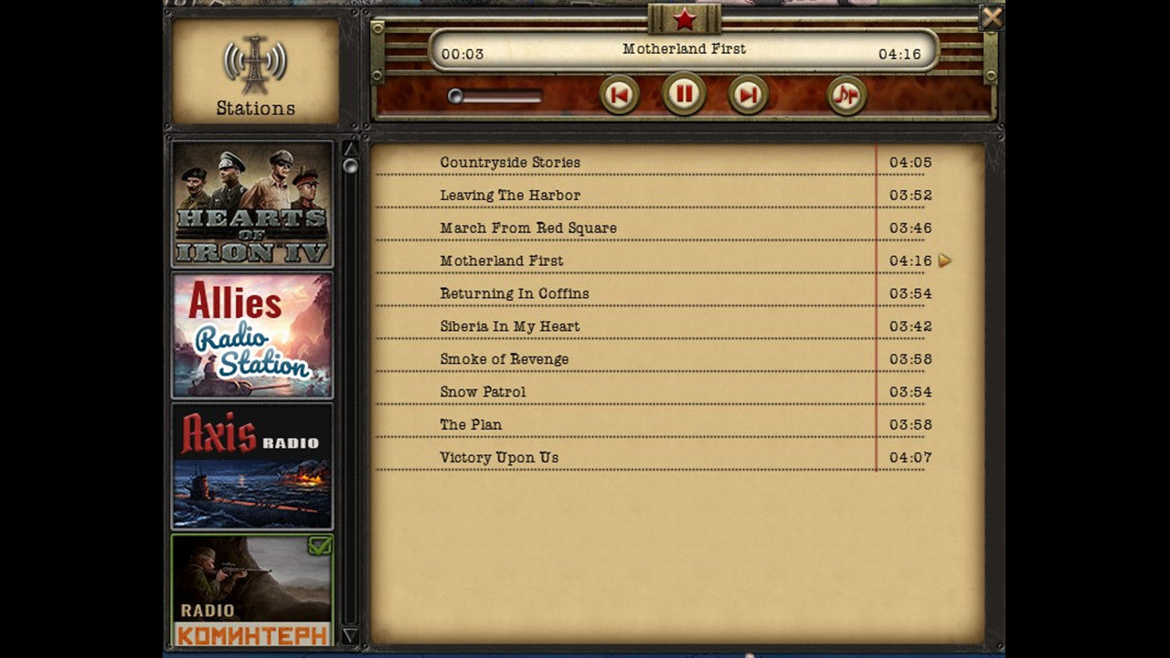 Hearts of Iron IV - Radio Pack DLC - PC (Steam) — скриншот 3