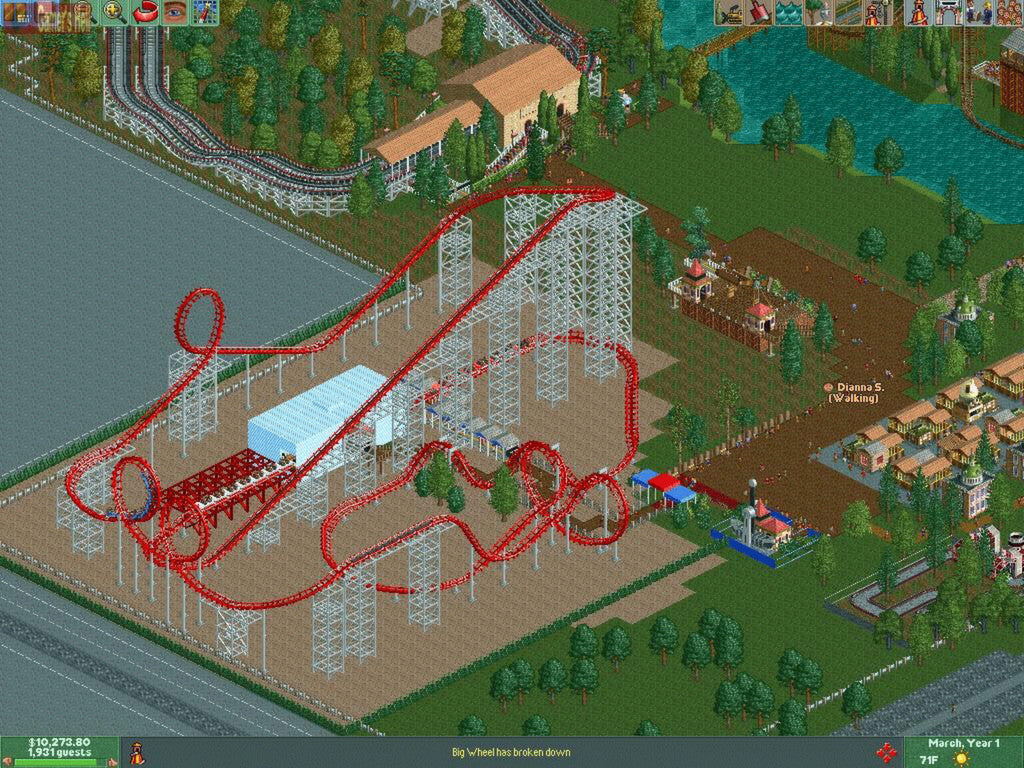 RollerCoaster Tycoon 2: Triple Thrill Pack - PC (Steam) — скриншот 3